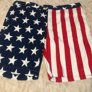 Loudmouth Men’s American Flab Patriotic shorts size 42